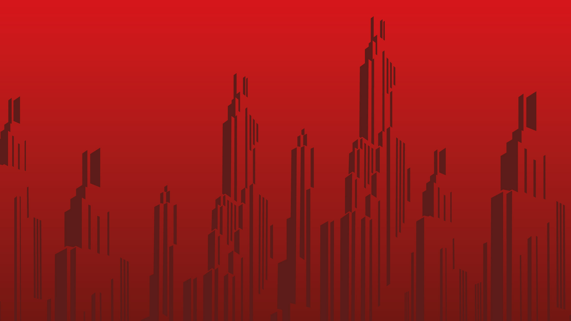 jcb red skyscrapers